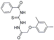 1-(2-(2,4-DIMETHYLPHENOXY)ACETYL)-4-BENZOYLTHIOSEMICARBAZIDE Struktur