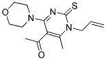 1-(1-ALLYL-6-METHYL-4-MORPHOLIN-4-YL-2-THIOXO-1,2-DIHYDROPYRIMIDIN-5-YL)ETHANONE Struktur