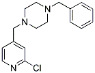 1-BENZYL-4-[(2-CHLOROPYRIDIN-4-YL)METHYL]PIPERAZINE Struktur