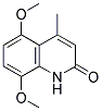 5,8-DIMETHOXY-4-METHYL-2(1H)-QUINOLINONE Struktur