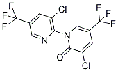 3-CHLORO-1-[3-CHLORO-5-(TRIFLUOROMETHYL)-2-PYRIDINYL]-5-(TRIFLUOROMETHYL)-2(1H)-PYRIDINONE Struktur