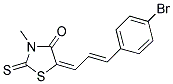 (5E)-5-[(2E)-3-(4-BROMOPHENYL)PROP-2-ENYLIDENE]-3-METHYL-2-THIOXO-1,3-THIAZOLIDIN-4-ONE Struktur