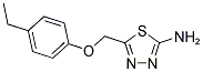 5-(4-ETHYL-PHENOXYMETHYL)-[1,3,4]THIADIAZOL-2-YLAMINE Struktur