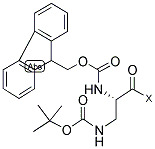 FMOC-DPR(BOC)-WANG RESIN Struktur