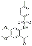 N-(2-ACETYL-4,5-DIMETHOXY-PHENYL)-4-METHYL-BENZENESULFONAMIDE Struktur