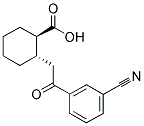 TRANS-2-[2-(3-CYANOPHENYL)-2-OXOETHYL]CYCLOHEXANE-1-CARBOXYLIC ACID Struktur