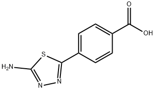 4-(5-AMINO-1,3,4-THIADIAZOL-2-YL)BENZOIC ACID Struktur