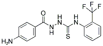 2-(4-AMINOBENZOYL)-N-[2-(TRIFLUOROMETHYL)PHENYL]HYDRAZINE-1-CARBOTHIOAMIDE Struktur