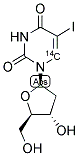 5-IODO 2'-DEOXYURIDINE, [6-14C]- Struktur