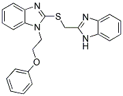 2-[(1H-BENZIMIDAZOL-2-YLMETHYL)THIO]-1-(2-PHENOXYETHYL)-1H-BENZIMIDAZOLE Struktur