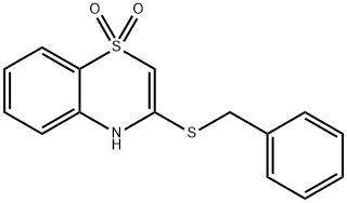 3-(BENZYLSULFANYL)-1LAMBDA6,4-BENZOTHIAZINE-1,1(4H)-DIONE Struktur