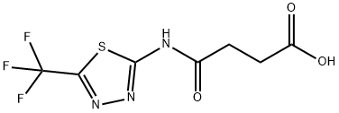 N-(5-TRIFLUOROMETHYL-[1,3,4]THIADIAZOL-2-YL)-SUCCINAMIC ACID Struktur