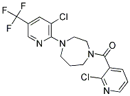 4-CHLORO(3-PYRIDYL) 4-(3-CHLORO-5-(TRIFLUOROMETHYL)(2-PYRIDYL))(1,4-DIAZAPERHYDROEPINYL) KETONE Struktur