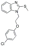 1-[2-(4-CHLOROPHENOXY)ETHYL]-2-(METHYLTHIO)-1H-BENZIMIDAZOLE Struktur