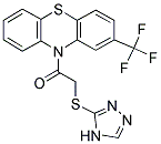 10-[(4H-1,2,4-TRIAZOL-3-YLTHIO)ACETYL]-2-(TRIFLUOROMETHYL)-10H-PHENOTHIAZINE Struktur