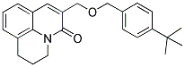 6-[(4-TERT-BUTYLBENZYLOXY)METHYL]-2,3-DIHYDRO-(1H,5H)-BENZO[IJ]QUINOLIZIN-5-ONE Struktur