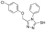 5-[(4-CHLOROPHENOXY)METHYL]-4-PHENYL-4H-1,2,4-TRIAZOLE-3-THIOL Struktur