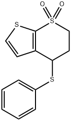 4-(PHENYLSULFANYL)-3,4-DIHYDRO-1LAMBDA6-THIENO[2,3-B]THIOPYRAN-1,1(2H)-DIONE Struktur