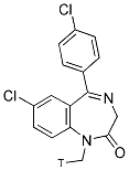 4'-CHLORODIAZEPAM [N-METHYL-3H] Struktur