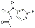 1-ACETYL-5-FLUORO-1H-INDOLE-2,3-DIONE Struktur