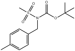 TERT-BUTYL N-(4-METHYLBENZYL)-N-(METHYLSULFONYL)CARBAMATE Struktur