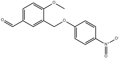 4-METHOXY-3-[(4-NITROPHENOXY)METHYL]BENZALDEHYDE Struktur