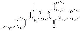 N-BENZYL-5-(4-ETHOXYPHENYL)-7-METHYL-N-PHENYLPYRAZOLO[1,5-A]PYRIMIDINE-2-CARBOXAMIDE Struktur