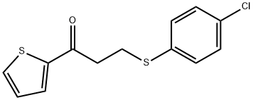 3-[(4-CHLOROPHENYL)SULFANYL]-1-(2-THIENYL)-1-PROPANONE Struktur