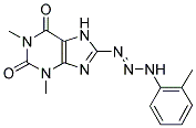 1,3-DIMETHYL-8-[(1E)-3-(2-METHYLPHENYL)TRIAZ-1-ENYL]-3,7-DIHYDRO-1H-PURINE-2,6-DIONE Struktur