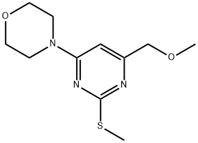 4-[6-(METHOXYMETHYL)-2-(METHYLSULFANYL)-4-PYRIMIDINYL]MORPHOLINE Struktur