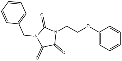 1-BENZYL-3-(2-PHENOXYETHYL)-1H-IMIDAZOLE-2,4,5(3H)-TRIONE Struktur