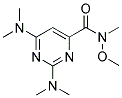 2,6-BIS(DIMETHYLAMINO)-N-METHOXY-N-METHYLPYRIMIDINE-4-CARBOXAMIDE Struktur