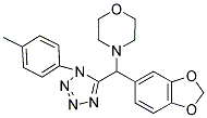 4-{1,3-BENZODIOXOL-5-YL[1-(4-METHYLPHENYL)-1H-TETRAZOL-5-YL]METHYL}MORPHOLINE Struktur