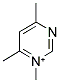 1,4,6-TRIMETHYLPYRIMIDIN-1-IUM Struktur