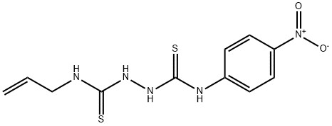 ((4-NITROPHENYL)AMINO)(2-((PROP-2-ENYLAMINO)THIOXOMETHYL)HYDRAZINO)METHANE-1-THIONE Struktur