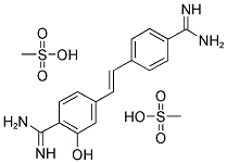 HYDROXYSTILBAMIDINE BIS(METHANESULFONATE) Struktur