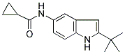 N-(2-TERT-BUTYL-(1H)-INDOL-5-YL)CYCLOPROPANECARBOXAMIDE Struktur