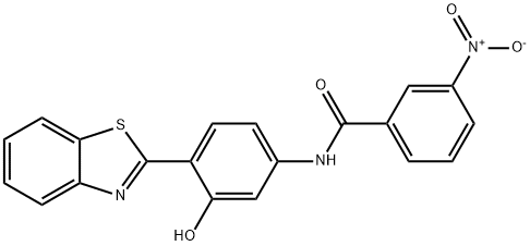 N-(4-BENZOTHIAZOL-2-YL-3-HYDROXY-PHENYL)-3-NITRO-BENZAMIDE Struktur