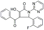 4-BENZOYL-5-(2-FLUOROPHENYL)-3-HYDROXY-1-PYRIMIDIN-2-YL-1,5-DIHYDRO-2H-PYRROL-2-ONE Struktur