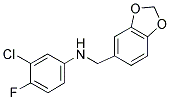 N-(1,3-BENZODIOXOL-5-YLMETHYL)-3-CHLORO-4-FLUOROANILINE Struktur