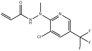 N'-[3-CHLORO-5-(TRIFLUOROMETHYL)-2-PYRIDINYL]-N'-METHYLACRYLOHYDRAZIDE Struktur