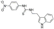 ((2-INDOL-3-YLETHYL)AMINO)((4-NITROPHENYL)AMINO)METHANE-1-THIONE Struktur