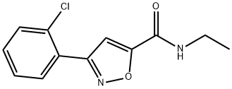 3-(2-CHLOROPHENYL)-N-ETHYL-5-ISOXAZOLECARBOXAMIDE Struktur