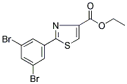 ETHYL 2-(3,5-DIBROMOPHENYL)-1,3-THIAZOLE-4-CARBOXYLATE Struktur