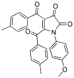 1-(4-METHOXYPHENYL)-4,5-BIS(4-METHYLBENZOYL)-1H-PYRROLE-2,3-DIONE Struktur