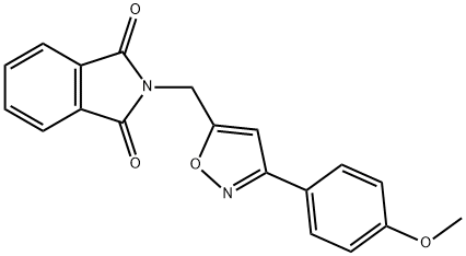 2-([3-(4-METHOXYPHENYL)-5-ISOXAZOLYL]METHYL)-1H-ISOINDOLE-1,3(2H)-DIONE Struktur