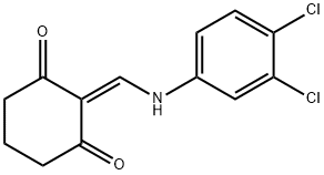 2-[(3,4-DICHLOROANILINO)METHYLENE]-1,3-CYCLOHEXANEDIONE Struktur