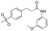 N-(3-METHOXYPHENYL)-4-(METHYLSULPHONYL)BENZENEPROPANAMIDE Struktur