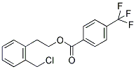 2-(CHLOROMETHYL)PHENETHYL 4-(TRIFLUOROMETHYL)BENZOATE Struktur