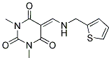 1,3-DIMETHYL-5-{[(THIEN-2-YLMETHYL)AMINO]METHYLENE}PYRIMIDINE-2,4,6(1H,3H,5H)-TRIONE Struktur